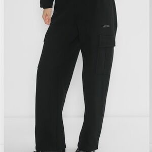 Black Aritzia TNA Cargo Sweatpants
